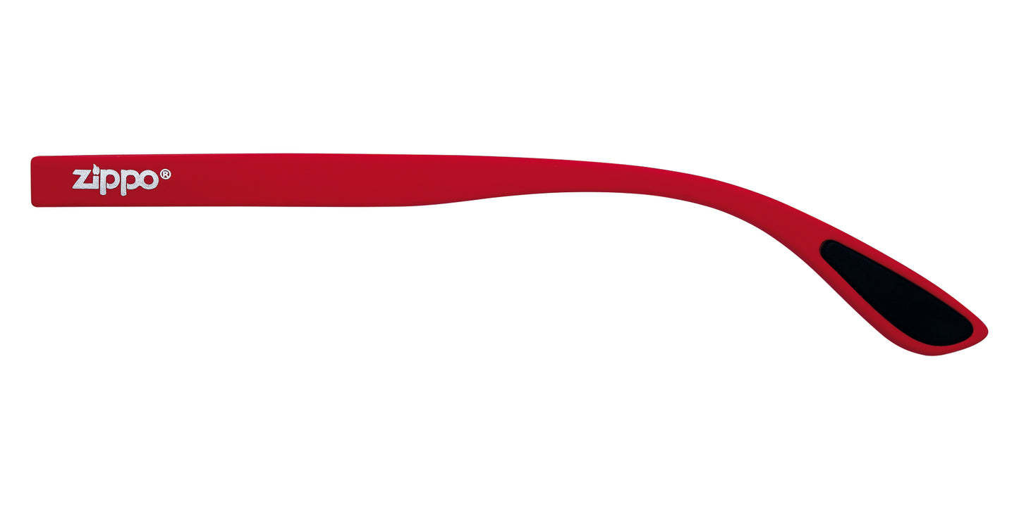 ZIPPO READGL 31Z-PR76 SOFT RED & BLACK RUBBER TEMPLES