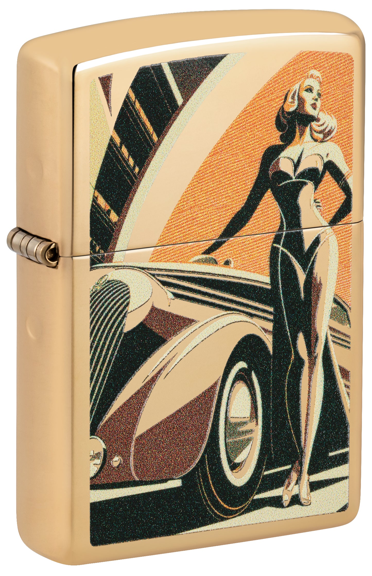 Vintage Car & Woman