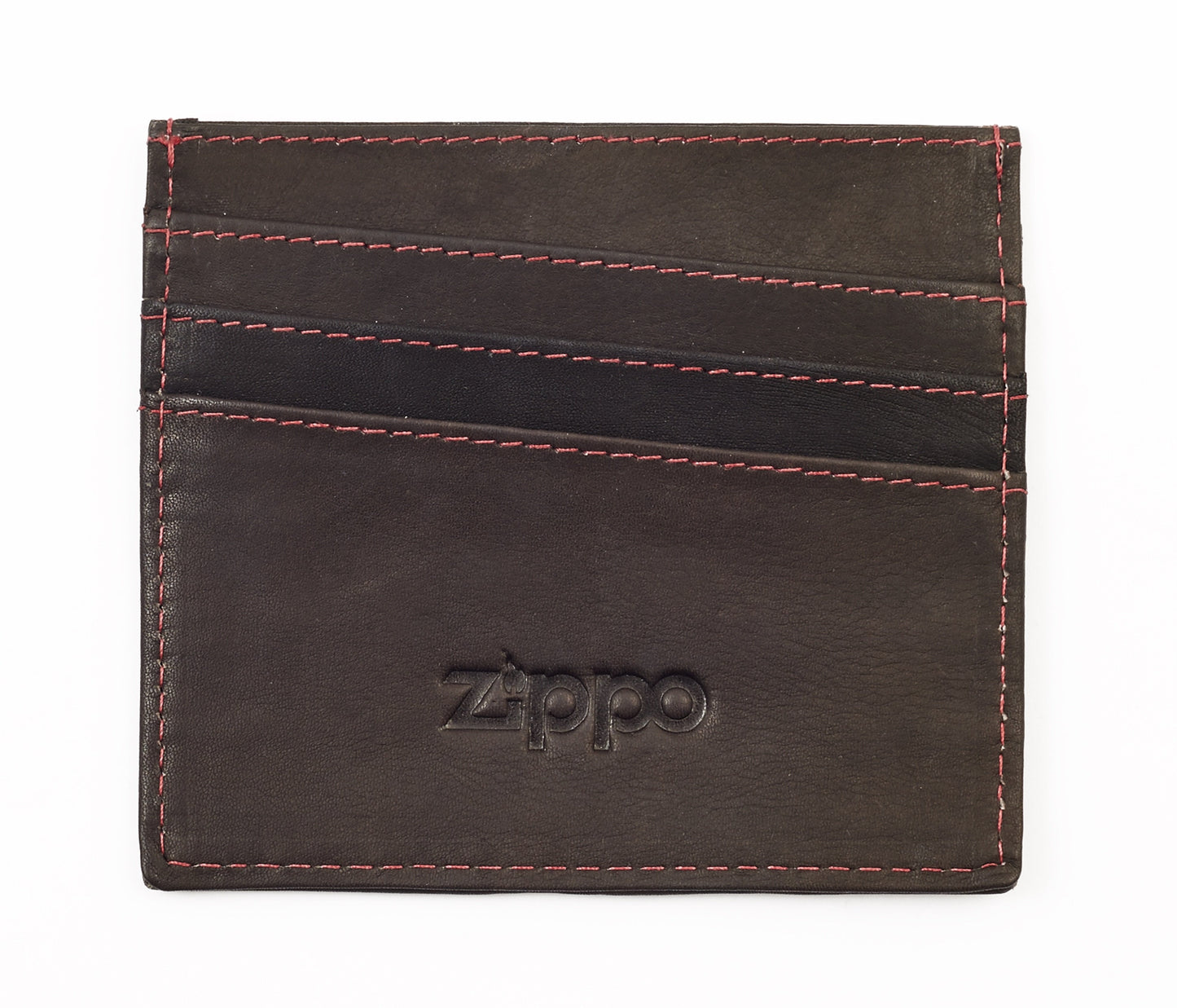 ZIPPO 27-WALLET MOCCA LEATHER CREDIT CARD HOLDER