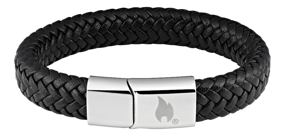 ZIPPO BRAIDED LEATHER BRACELET