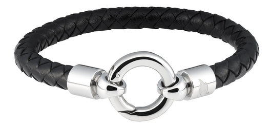 ZIPPO LEATHER BRACELET W BIG O RING