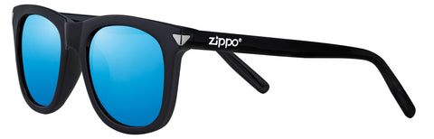Zippo Sunglasses Black & Blue Lenses OB203-4