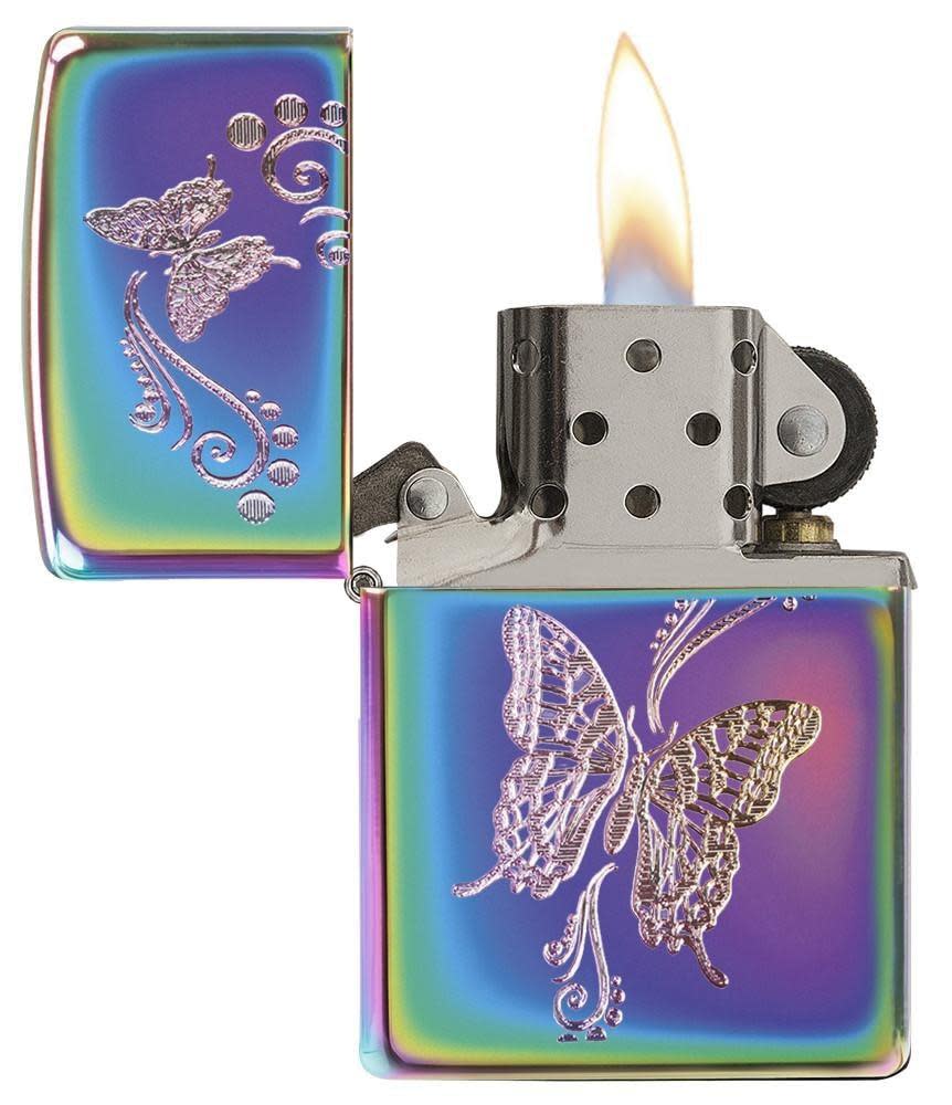 Butterfly Multi Color Lighter Front View