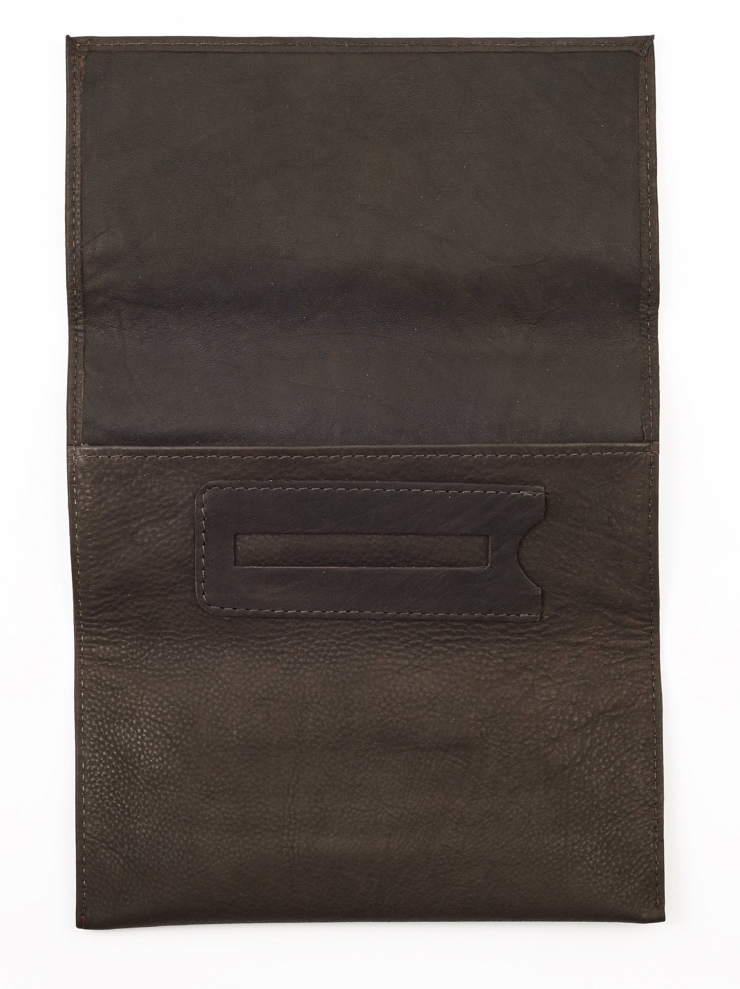 ZIPPO TOBACCO POUCH MOCCA LEATHER TRI-FOLD