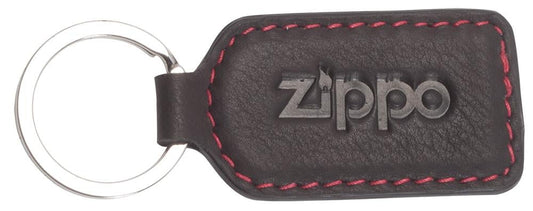 ZIPPO MOCHA LEATHER KEYRING