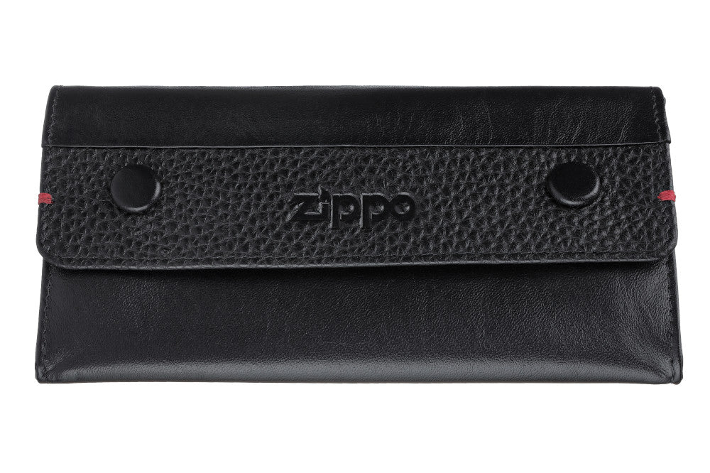 ZIPPO BLACK NAPPA TOBACCO POUCH 3