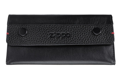 ZIPPO BLACK NAPPA TOBACCO POUCH 3