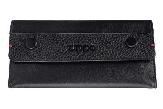 ZIPPO BLACK NAPPA TOBACCO POUCH 3