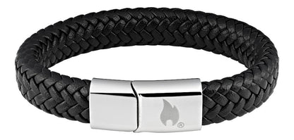 ZIPPO BRAIDED LEATHER BRACELET