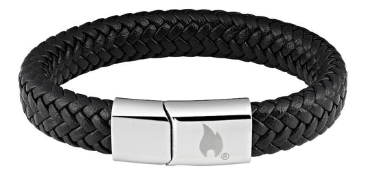 ZIPPO BRAIDED LEATHER BRACELET