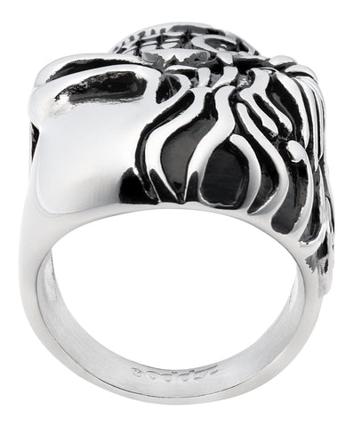 ZIPPO STAINLESS STEEL SKULL RING