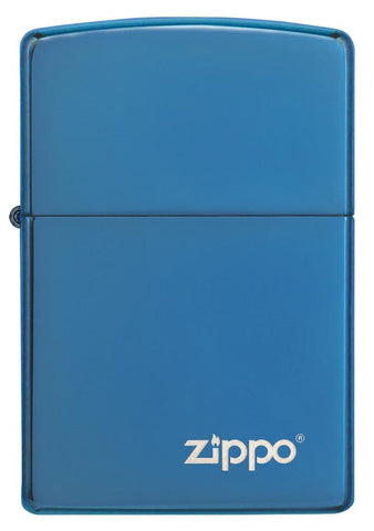 Classic High Polish Blue Zippo Logo Windproof Lighter