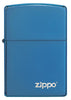 Classic High Polish Blue Zippo Logo Windproof Lighter