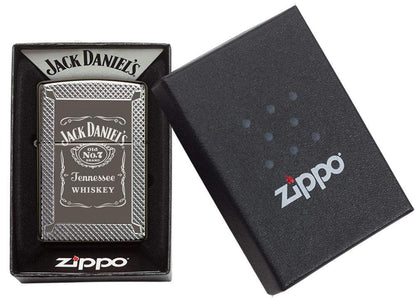 Jack Daniel's Black Ice Windproof Lighter in its packaging