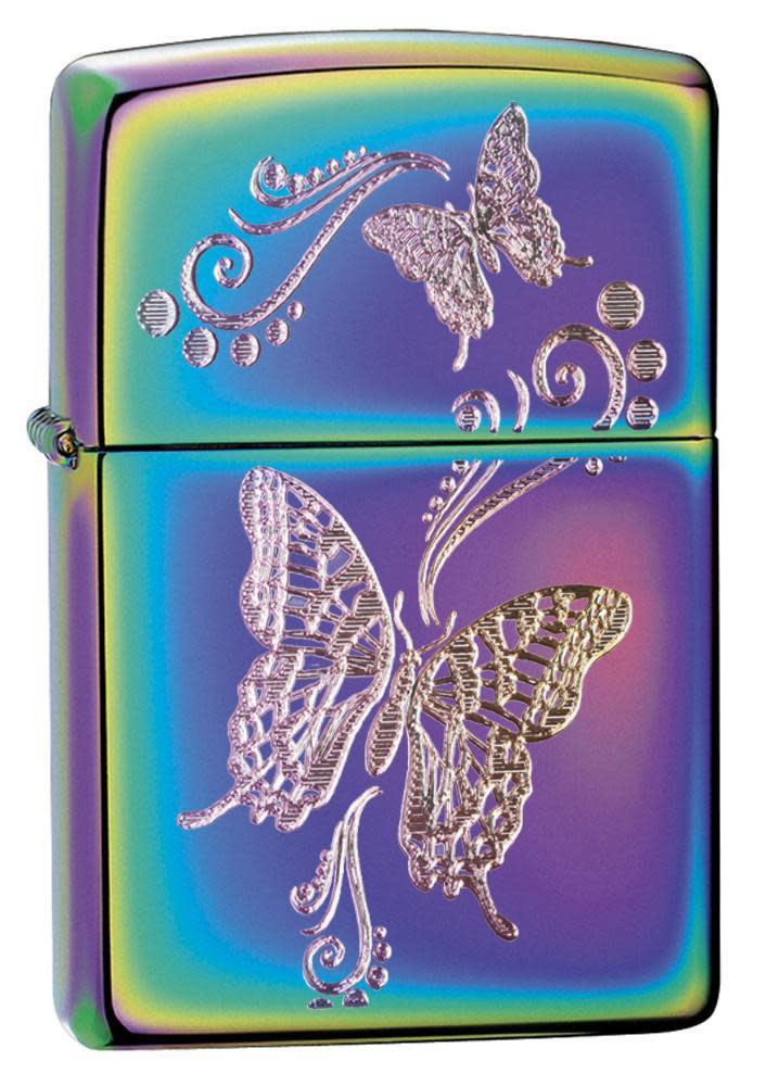 Butterfly Multi Color Lighter in packaging