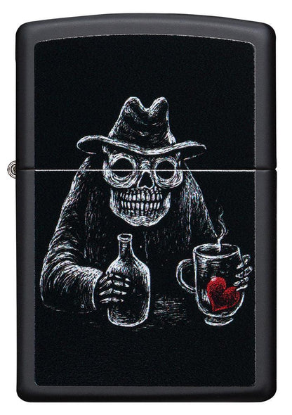 Front of Bar Skull Design Windproof Lighter