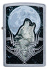 Front of Howling Wolf Design Windproof Lighter