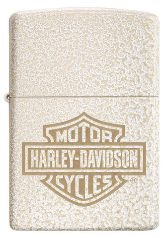 Front of Harley-Davidson® Bar and Shield Logo Mercury Glass Windproof Lighter