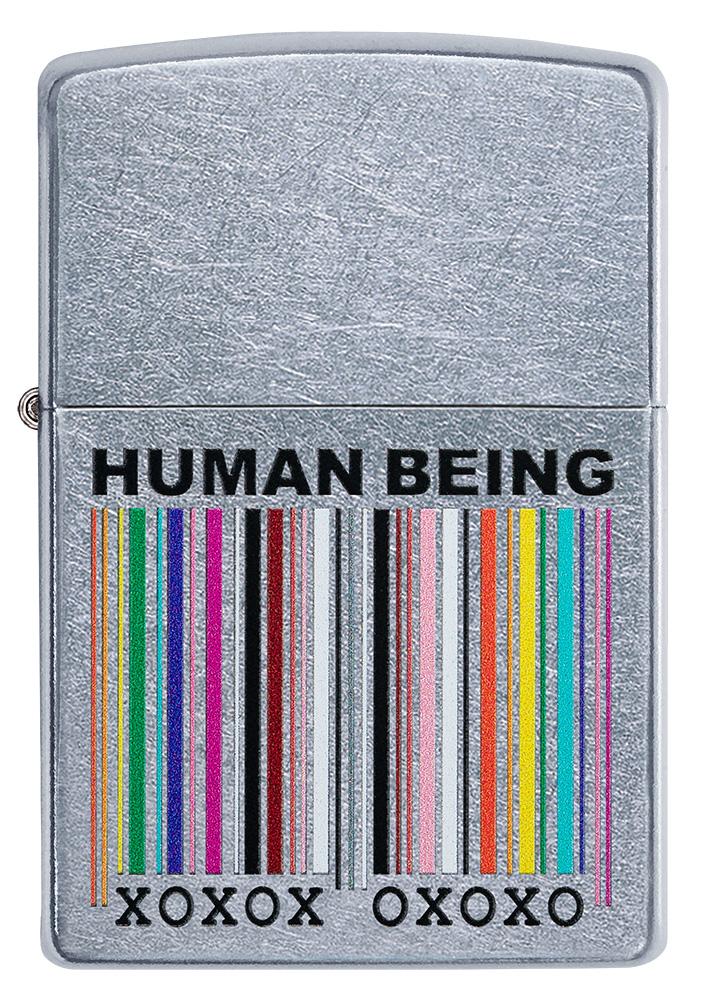 Front of Human Being Design Street Chrome™ Windproof Lighter
