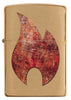 Rusty Flame Design Lighter Front View