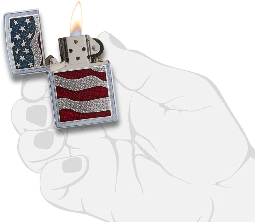 DIAMOND PLATE USA FLAG