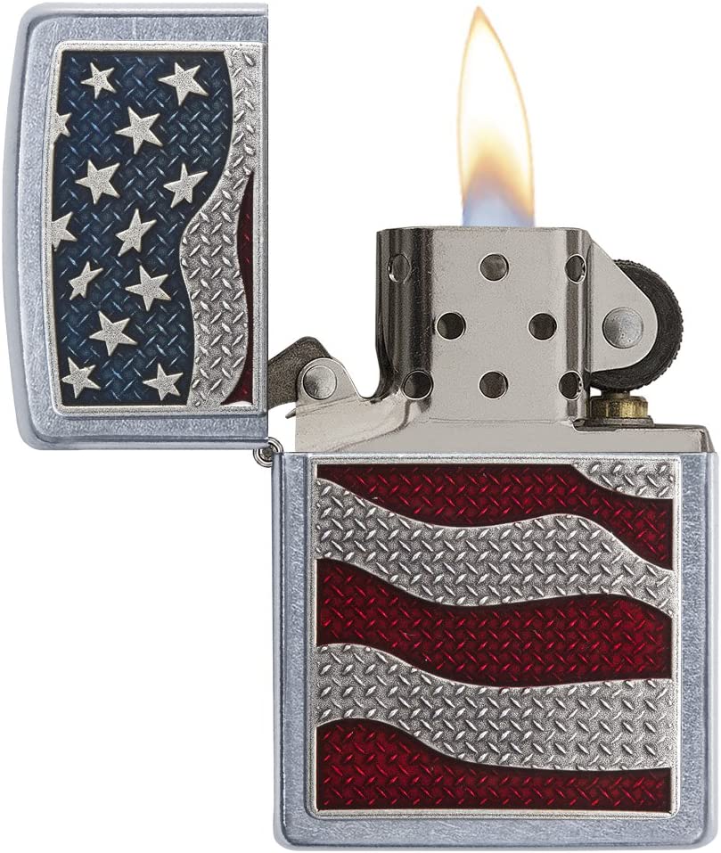 DIAMOND PLATE USA FLAG