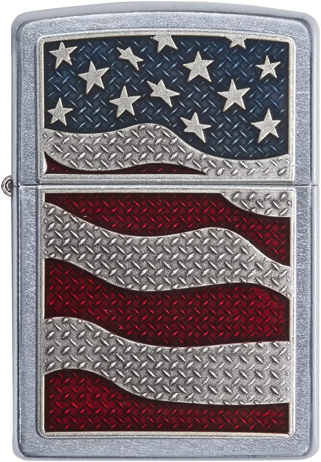DIAMOND PLATE USA FLAG