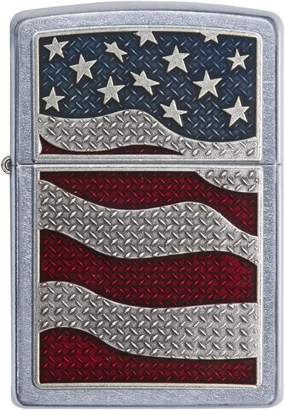DIAMOND PLATE USA FLAG