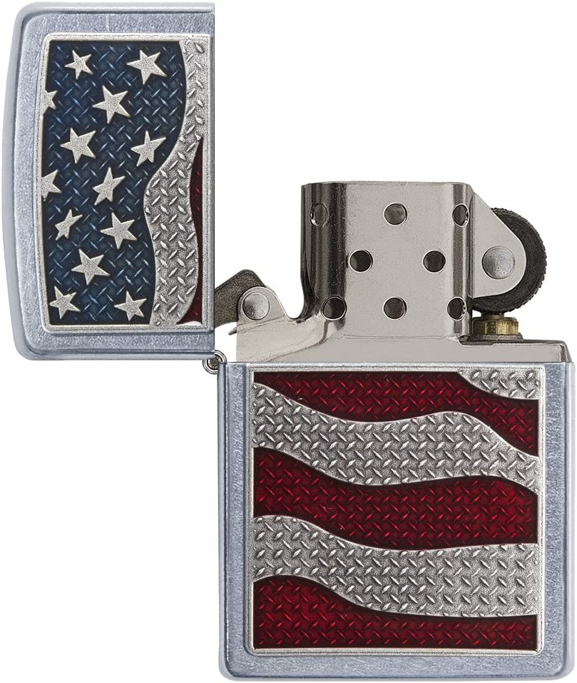DIAMOND PLATE USA FLAG