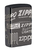 Back view of the Zippo Logo Design shot  at a 3/4 catalog angle