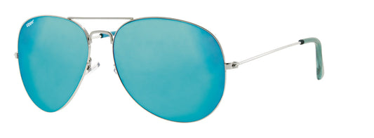 ZIPPO SUNGLASSES SHINY SILVER/REVO BLUE