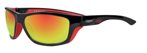ZIPPO SUNGLASSES BLACK/RED
