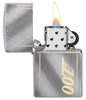 James Bond 007™ Windproof Lighter open and lit