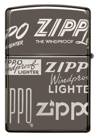 Back view of the Zippo Logo Design closed