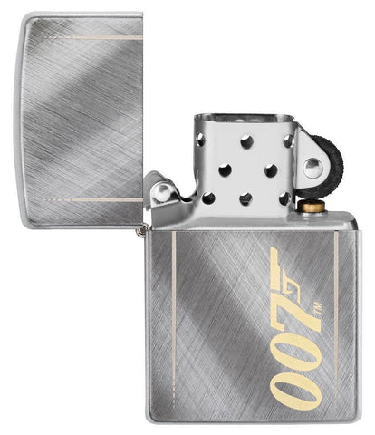 James Bond 007™ Windproof Lighter open and unlit