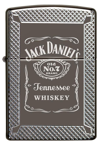 Front view of Jack Daniel's Black Ice Windproof Lighter