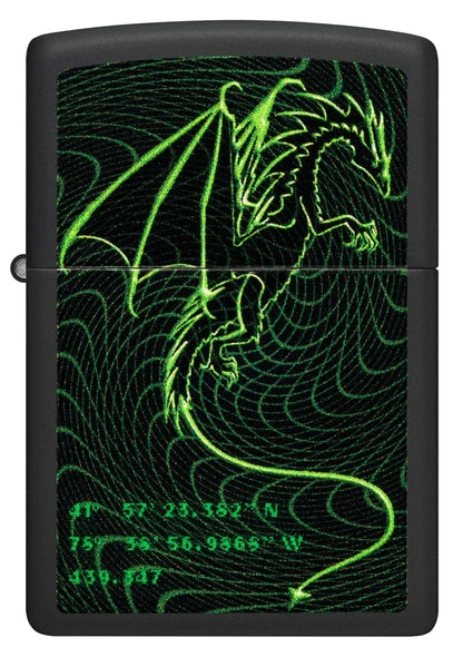 ZIPPO CYBERPUNK DRAGON DESING