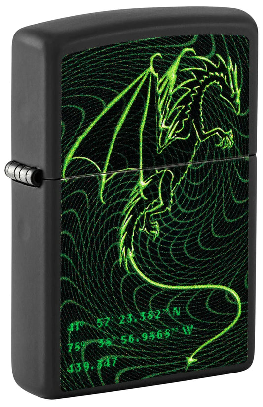 ZIPPO CYBERPUNK DRAGON DESING
