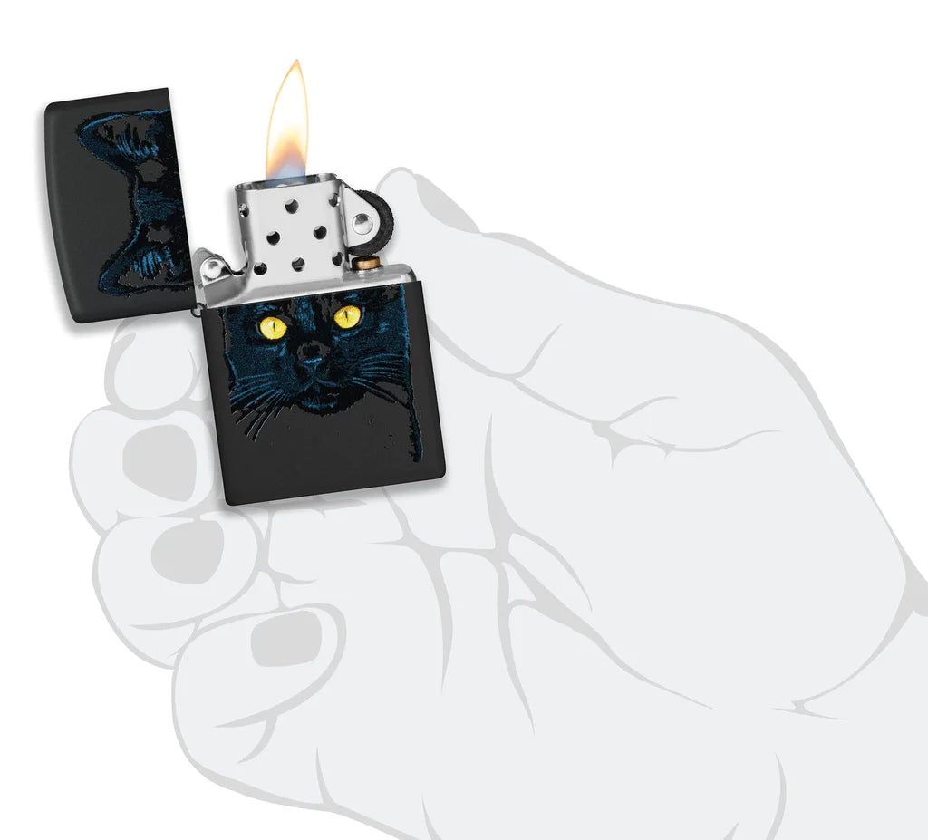 ZIPPO BLACK CAT DESIGN