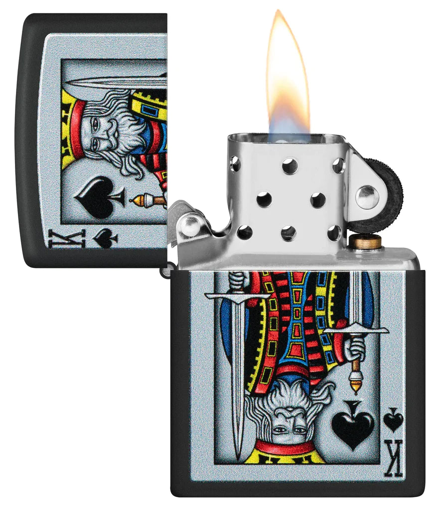ZIPPO KING OF SPADE DESING