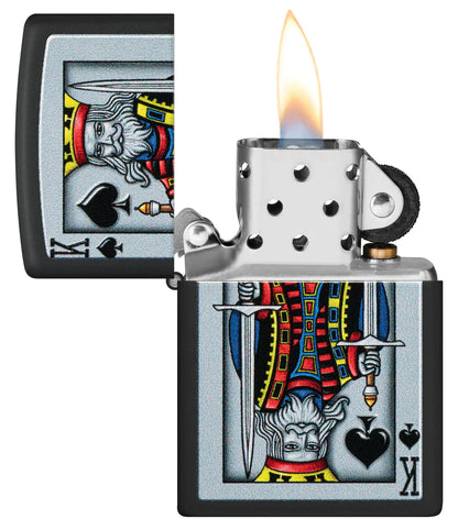 ZIPPO KING OF SPADE DESING
