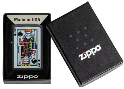 ZIPPO KING OF SPADE DESING
