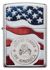 American Stamp on Flag