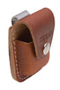 ZIPPO Brown Leather Lighter Pouch with Loop