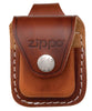 ZIPPO Brown Leather Lighter Pouch with Loop